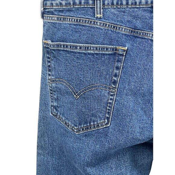 Levis 505 Men's Straight Fit Jeans W38 L34 Blue Denim Casual Streetwear - Picture 9 of 12